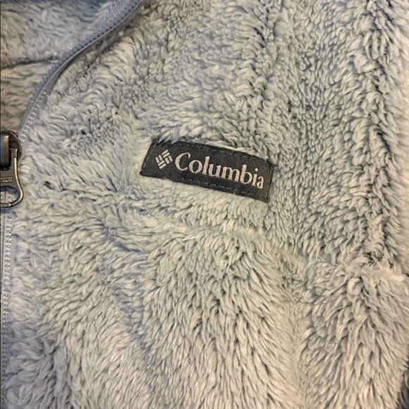 Light Blue Columbia jacket zip up - Picture 2 of 4